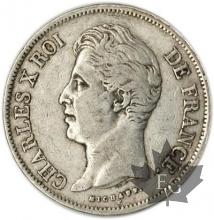 FRANCE-1830A-5 Francs Charles X G. 644a  TTB