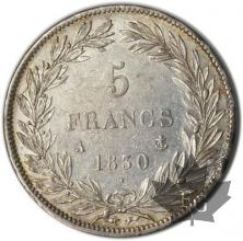 FRANCE-1830A-5 Francs Louis-Philippe  G. 676  TTBSUP