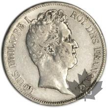 FRANCE-1831L-5 Francs Louis-Philippe  G. 676  TTB