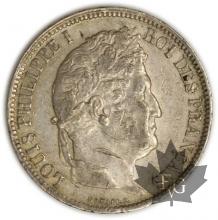 FRANCE-1831A-5 Francs Louis-Philippe  G. 677a  TTB
