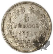 FRANCE-1831D-5 Francs Louis-Philippe  G. 677a  TTB