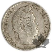 FRANCE-1831T-5 Francs Louis-Philippe  G. 677a  TTB