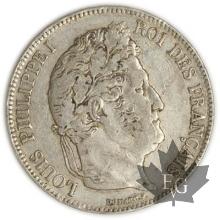 FRANCE-1832A-5 Francs Louis-Philippe  G. 678  TTB