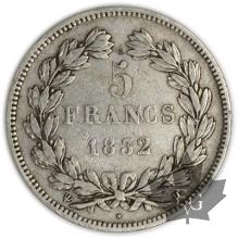 FRANCE-1832H-5 Francs Louis-Philippe  G. 678  TTB