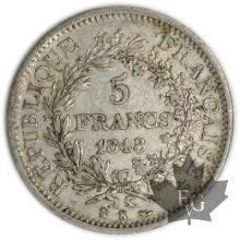 FRANCE-1848K-5 Francs 2e République G. 683 TTB