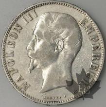 FRANCE-1856BB-5 Francs 2e Empire G. 734 pr. TTB
