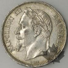 FRANCE-1867BB-5 Francs 2e Empire G. 739 pr. SUP