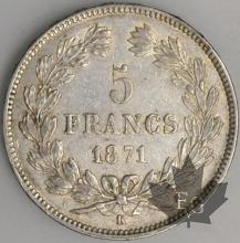 FRANCE-1871K-5 Francs G. 742 TTBSUP