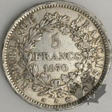 FRANCE-1870A-5 Francs  G. 745 TTBSUP