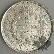 FRANCE-1873K-5 Francs G. 745a  SUPFDC