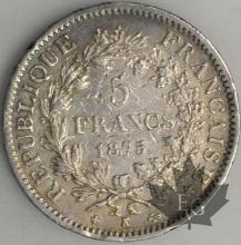 FRANCE-1875K-5 Francs G. 745a  TTB