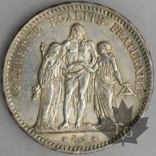 FRANCE-1876A-5 Francs HERCULES-III République-SUP