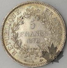 FRANCE-1876A-5 Francs HERCULES-III République-SUP