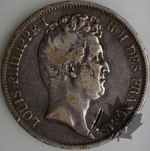 FRANCE-1831W-5 Francs Louis-Philippe  G. 676a  TBTTB