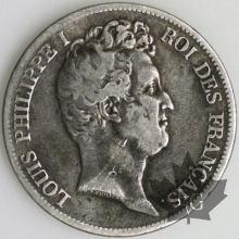 FRANCE-1831Q-5 Francs Louis-Philippe  G. 676  TBTTB