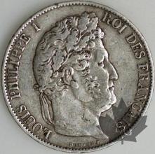 FRANCE-1847K-5 Francs Louis-Philippe  G. 678a  TTB
