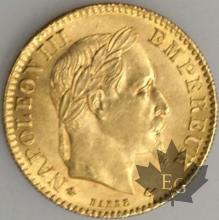FRANCE-1863A-10 Francs  G. 1015  pr. FDC