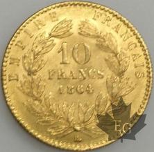 FRANCE-1864BB-10 Francs G. 1015  SUP