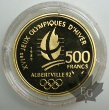 FRANCE-1989-500 FRANCS OR-Patinage