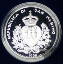 SAINT MARIN-1998-10.000LIRE ARGENT-MONDIALI DI CALCIO-PROOF