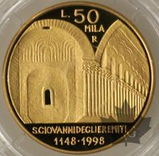 ITALIE-1998-50.000 LIRE OR