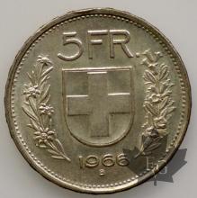 SUISSE-1966-5 Francs - FDC