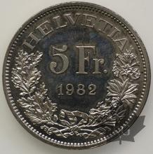 SUISSE-1982-5 Francs q FDC