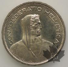 SUISSE-1953-5 Francs SUP-FDC