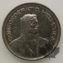 SUISSE-1952-5 Francs TTB