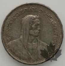 SUISSE-1937-5 Francs TTB