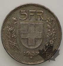 SUISSE-1937-5 Francs TTB