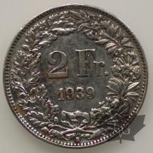 SUISSE-1939-2 Francs TTB+