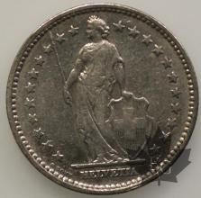 SUISSE-1906-2 Francs-TTB