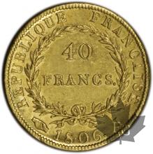 FRANCE-1806I-40 FRANCS or-TTB+