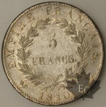 FRANCE-1810L-5 Francs tête laurée EMPIRE TTB+