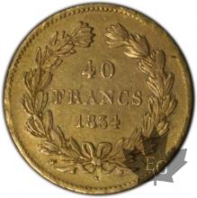 FRANCE-1834L-40 FRANCS or