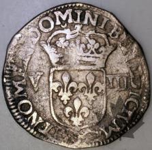 FRANCE-1611 9-1/8 Ecu G. 23a-Louis XIII