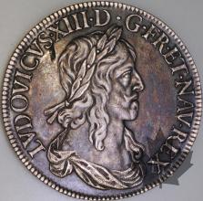 FRANCE-1642A-Ecu  G. 51  pr. SUP-Louis XIII