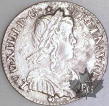 FRANCE-1659D-1/12 Ecu  G. 112 pr. TTB-Louis XIV