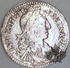 FRANCE-1662N-1/12 Ecu  G. 115 TB-Louis XIV