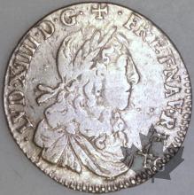 FRANCE-1662 R-1/12 Ecu  G. 115 TB 70-Louis XIV