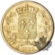FRANCE-1822A-20 FRANCS