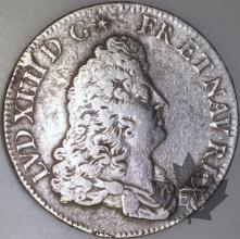 FRANCE-1686A-1/2 Ecu de Flandre  G. 182 TTB-Louis XIV