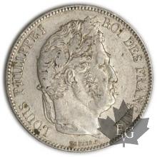 FRANCE-1840A-5 Francs Louis-Philippe  G. 678  TTB+