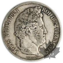 FRANCE-1840B-5 Francs Louis-Philippe  G. 678  TTB+
