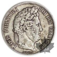 FRANCE-1840W-5 Francs Louis-Philippe  G. 678   cornue TTB+
