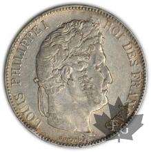 FRANCE-1839B-5 Francs Louis-Philippe  G. 678  TTB+