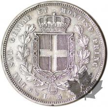 ITALIE-1832G-5 Lire-CARLO-ALBERTO-GENOVA-TTB+