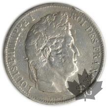FRANCE-1831MA-5 Francs Louis-Philippe  G. 677a  TB+