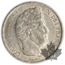 FRANCE-1832BB-5 Francs Louis-Philippe  G. 678  TTB+